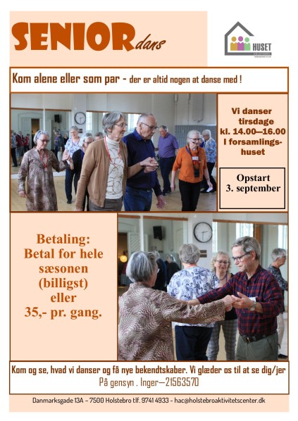 Seniordans,dans, musik,hygge, danse med andre, motion