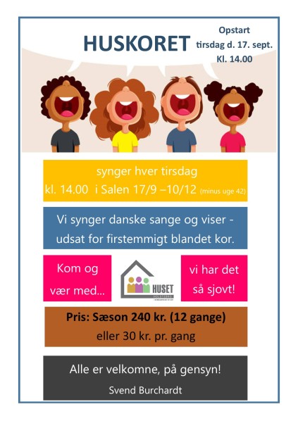 Huskor, korsang, sang, hygge, HAC, synge, Svend Burchardt, synge